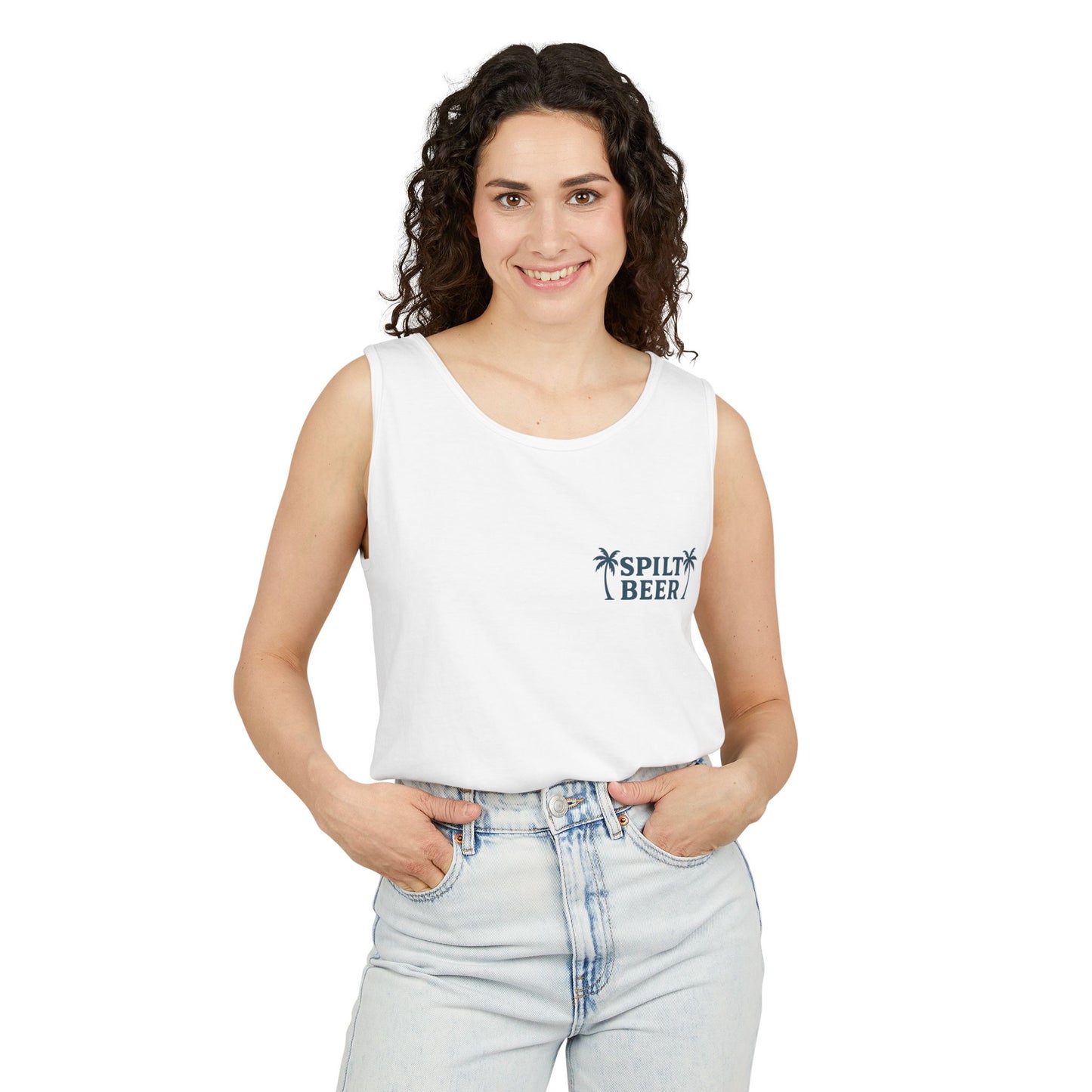 Unisex Spilt Beer Tank Top