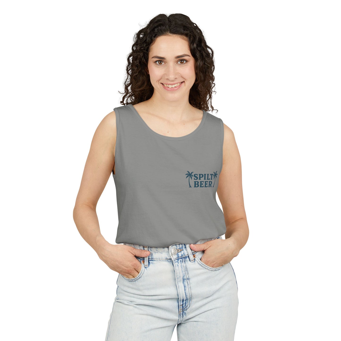Unisex Spilt Beer Tank Top