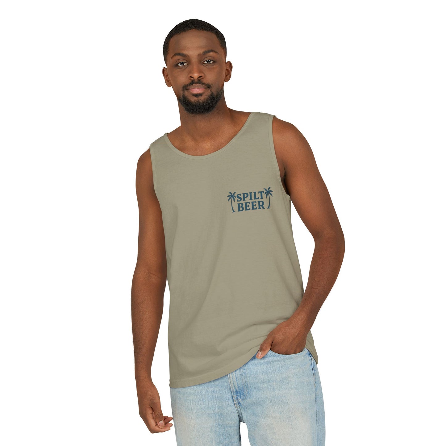 Unisex Spilt Beer Tank Top