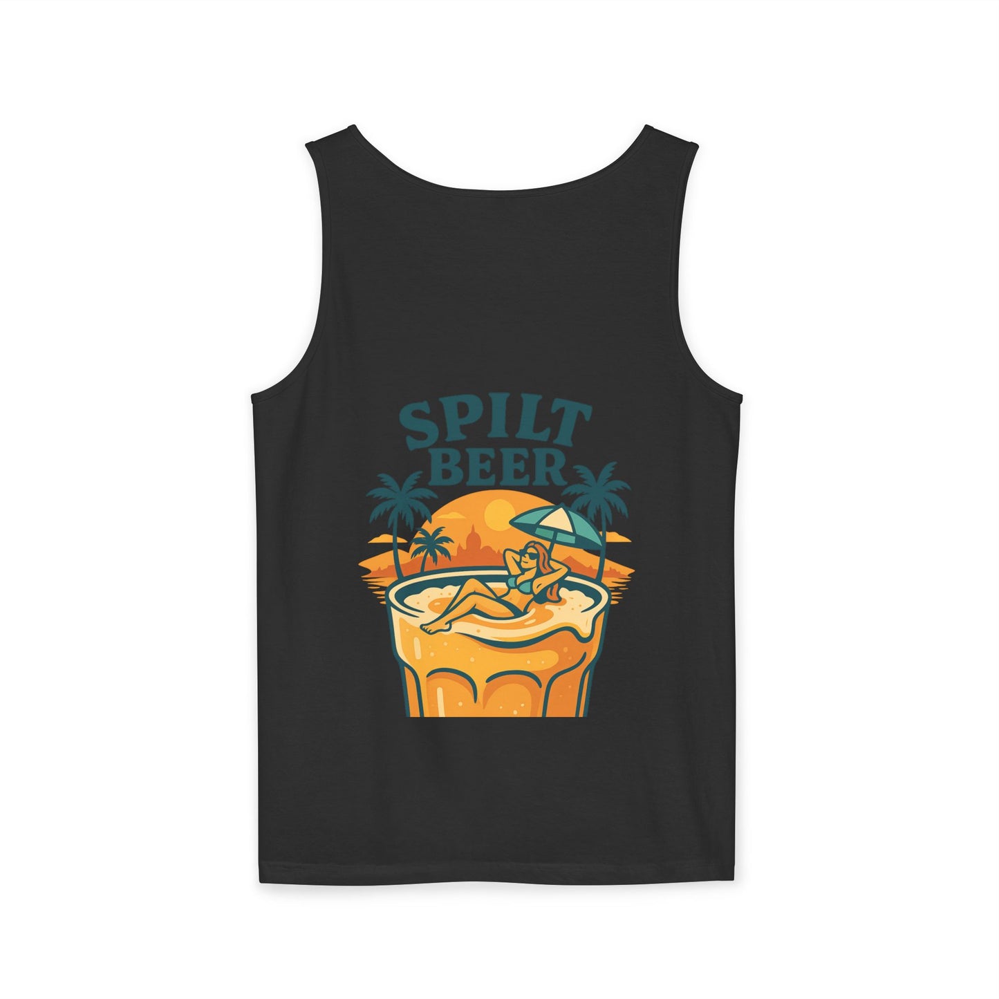 Unisex Spilt Beer Tank Top