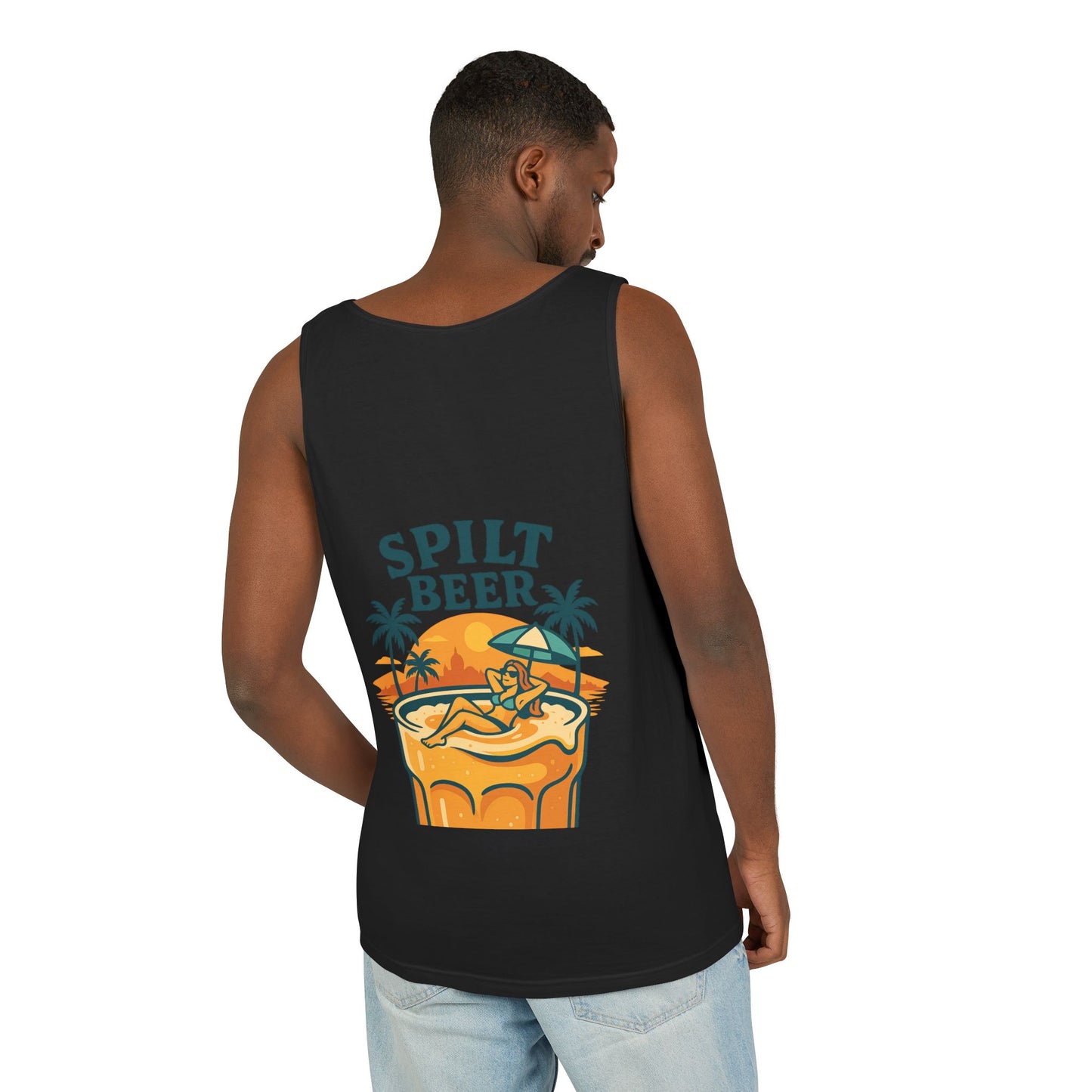 Unisex Spilt Beer Tank Top