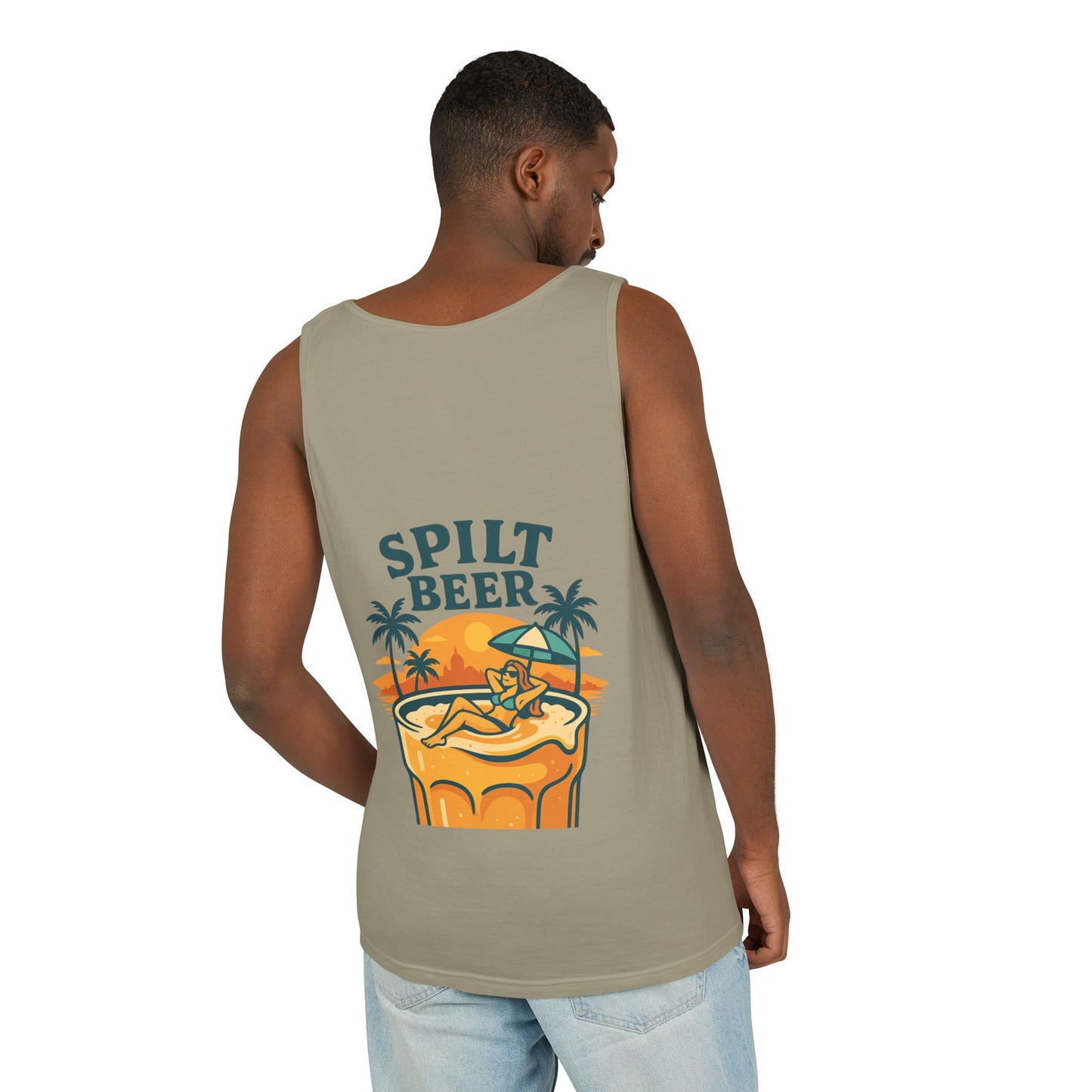 Unisex Spilt Beer Tank Top