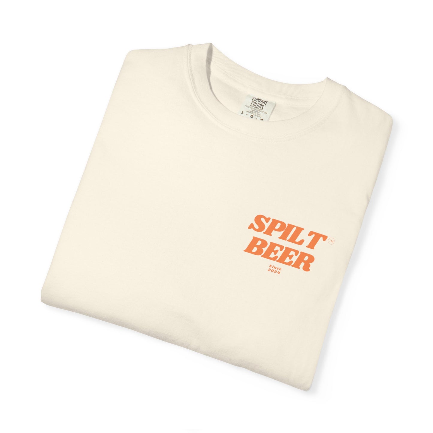 Spilt Beer Graphic Tee/Orange Logo