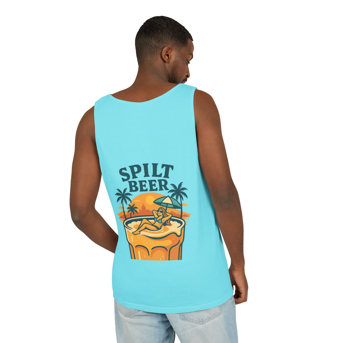 Unisex Spilt Beer Tank Top
