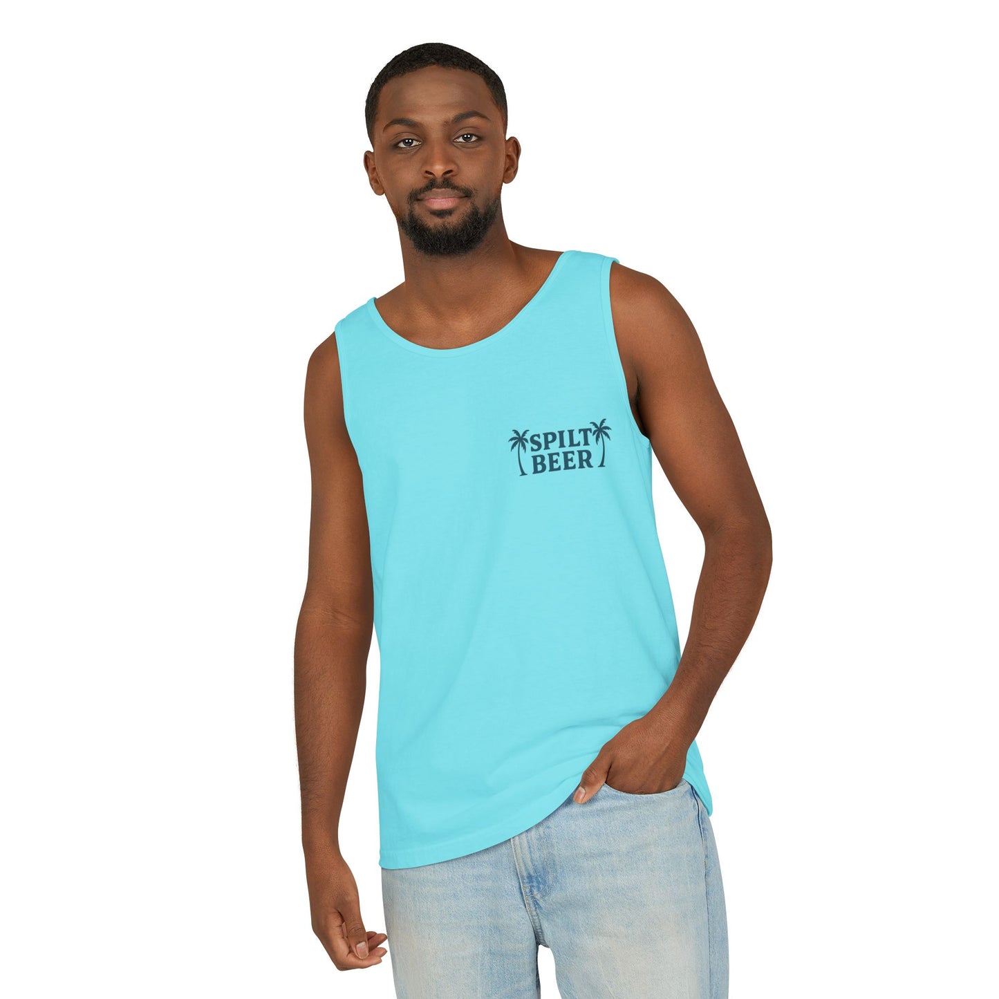 Unisex Spilt Beer Tank Top