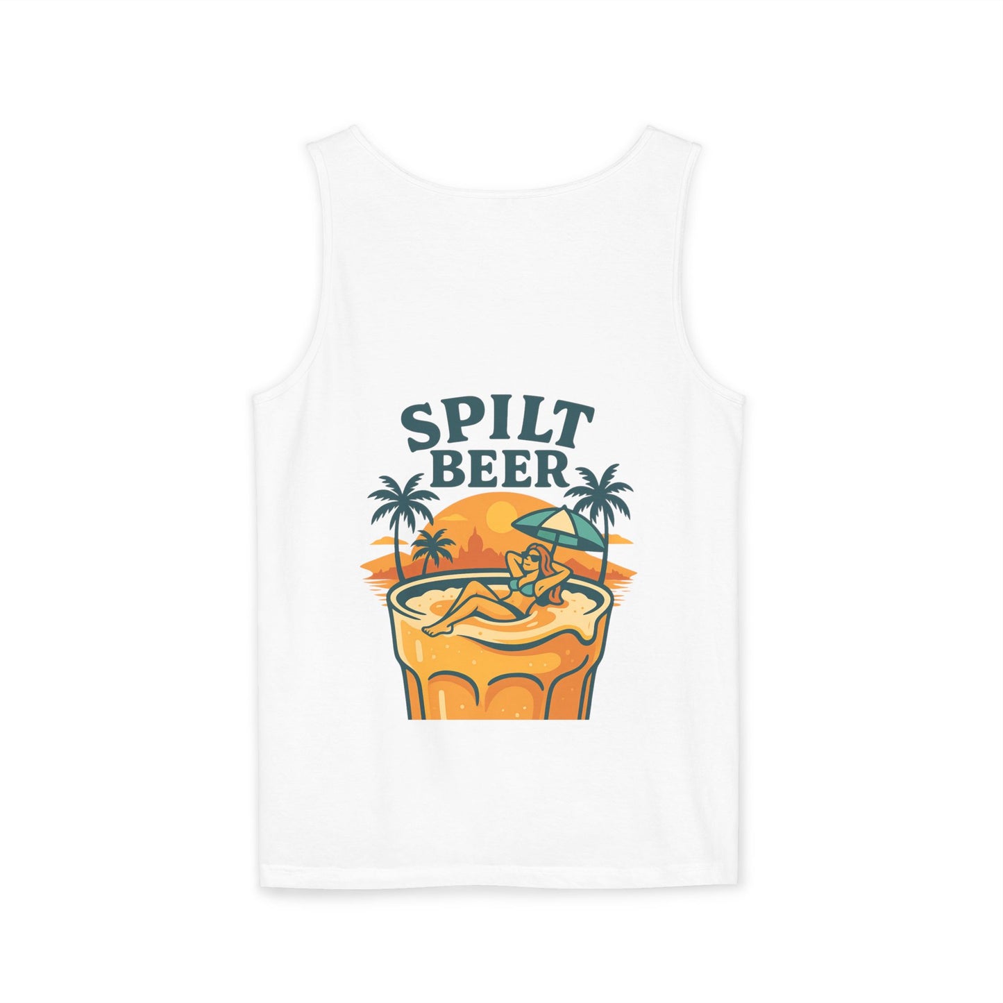 Unisex Spilt Beer Tank Top