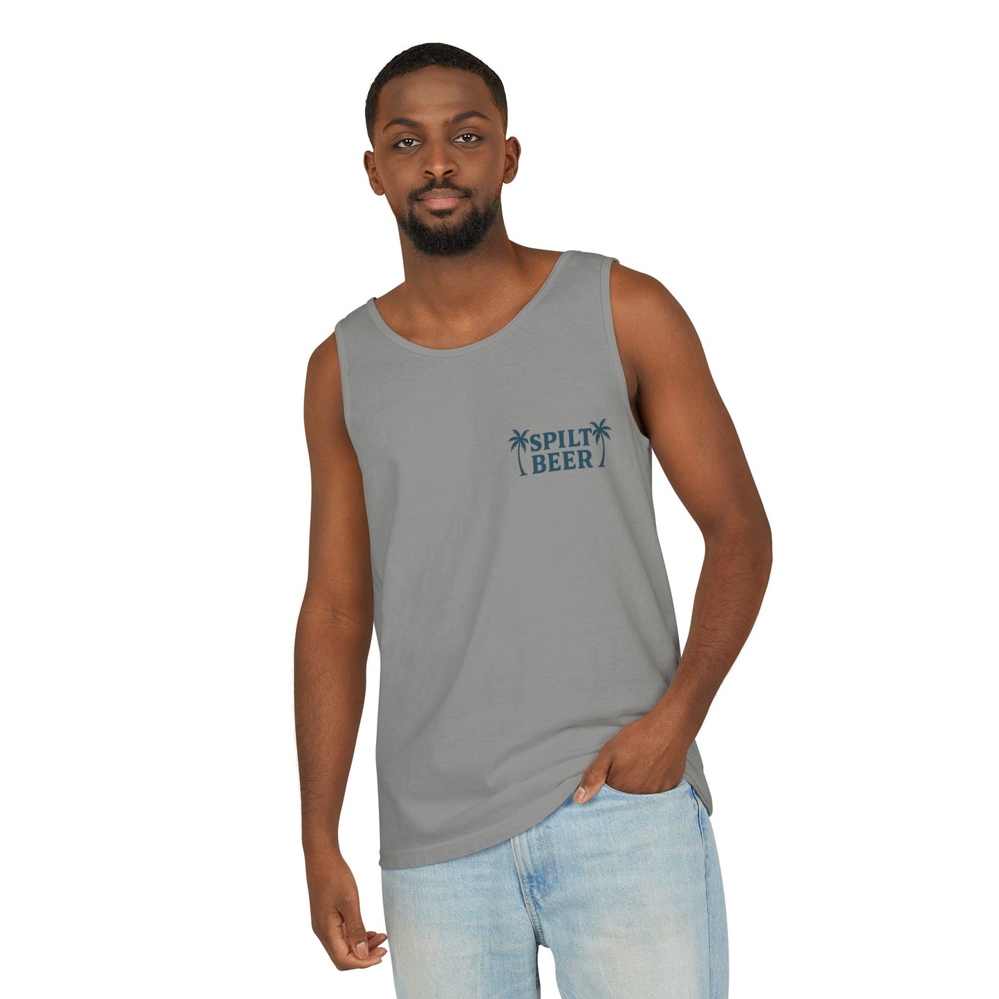 Unisex Spilt Beer Tank Top