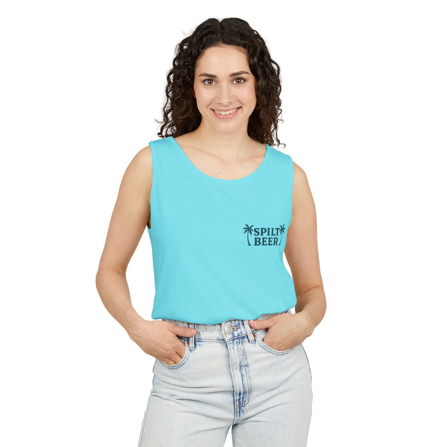 Unisex Spilt Beer Tank Top