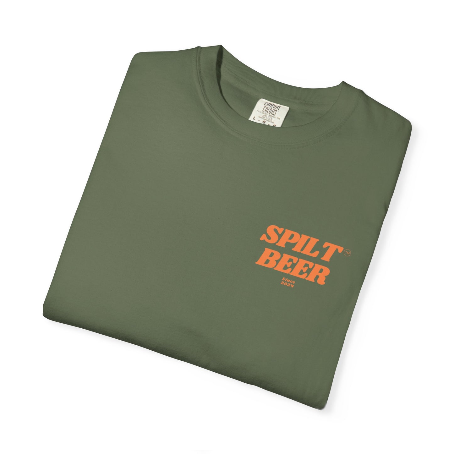Spilt Beer Graphic Tee/Orange Logo