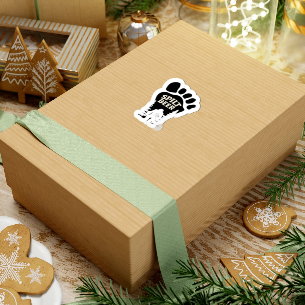 Spilt Beer Bigfoot Sticker