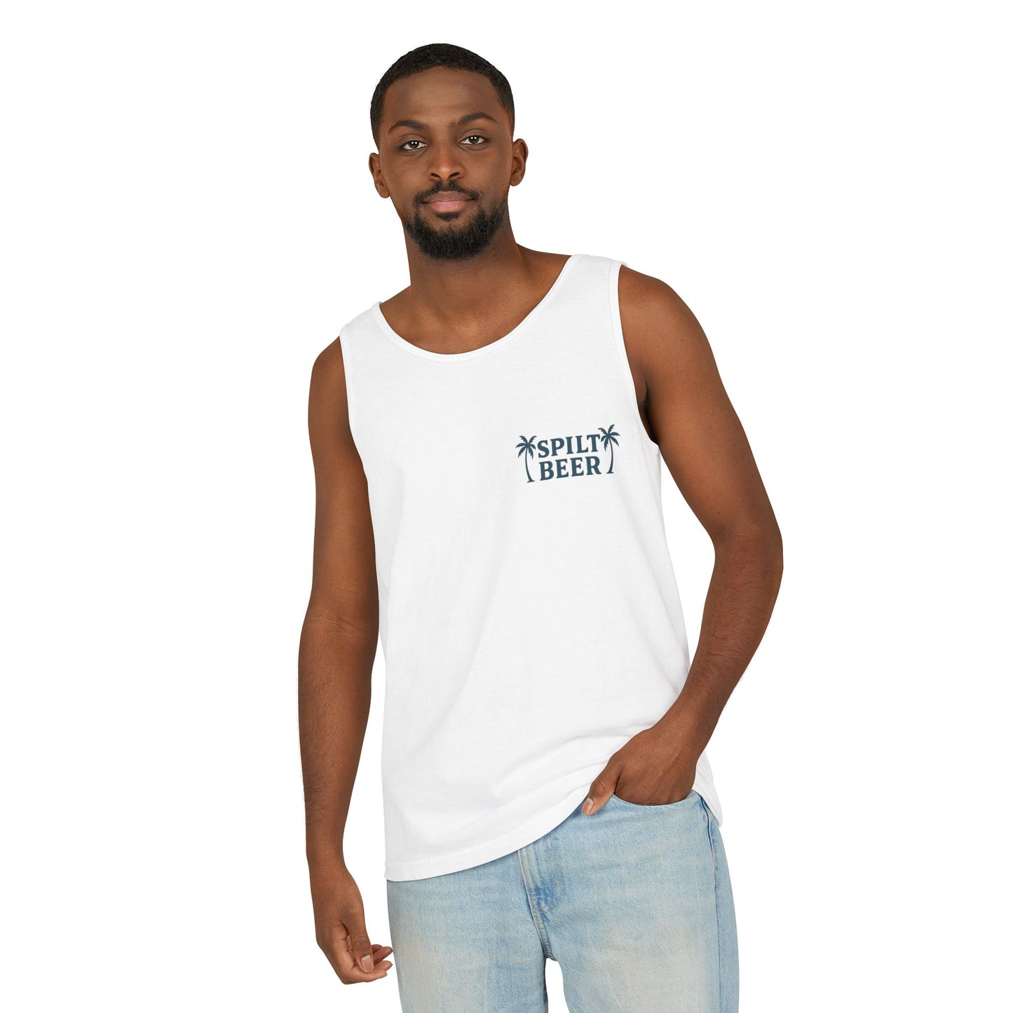 Unisex Spilt Beer Tank Top