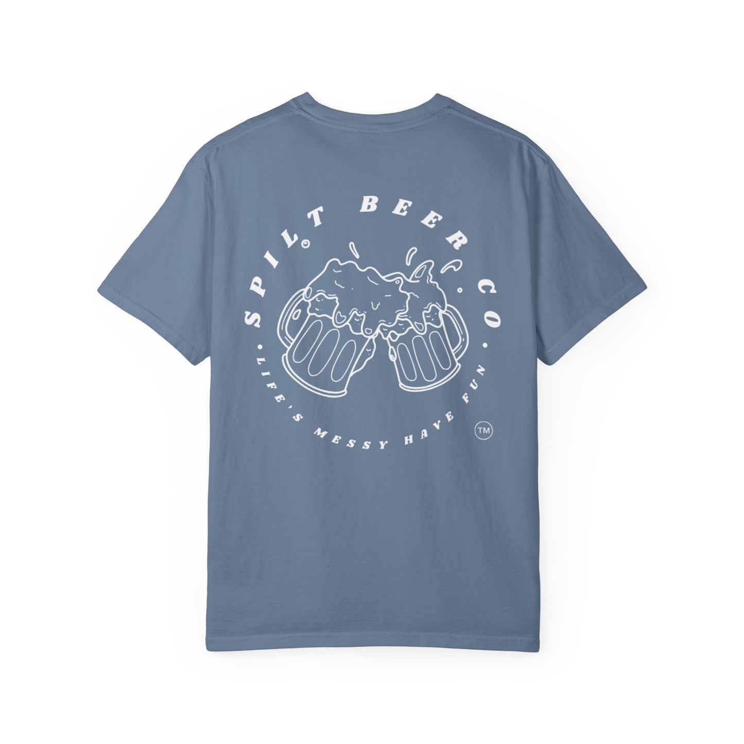 Spilt Beer Graphic Tee/White Logo