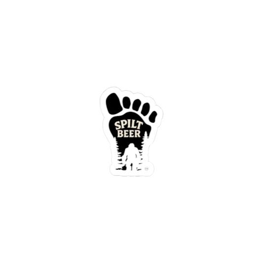 Spilt Beer Bigfoot Sticker