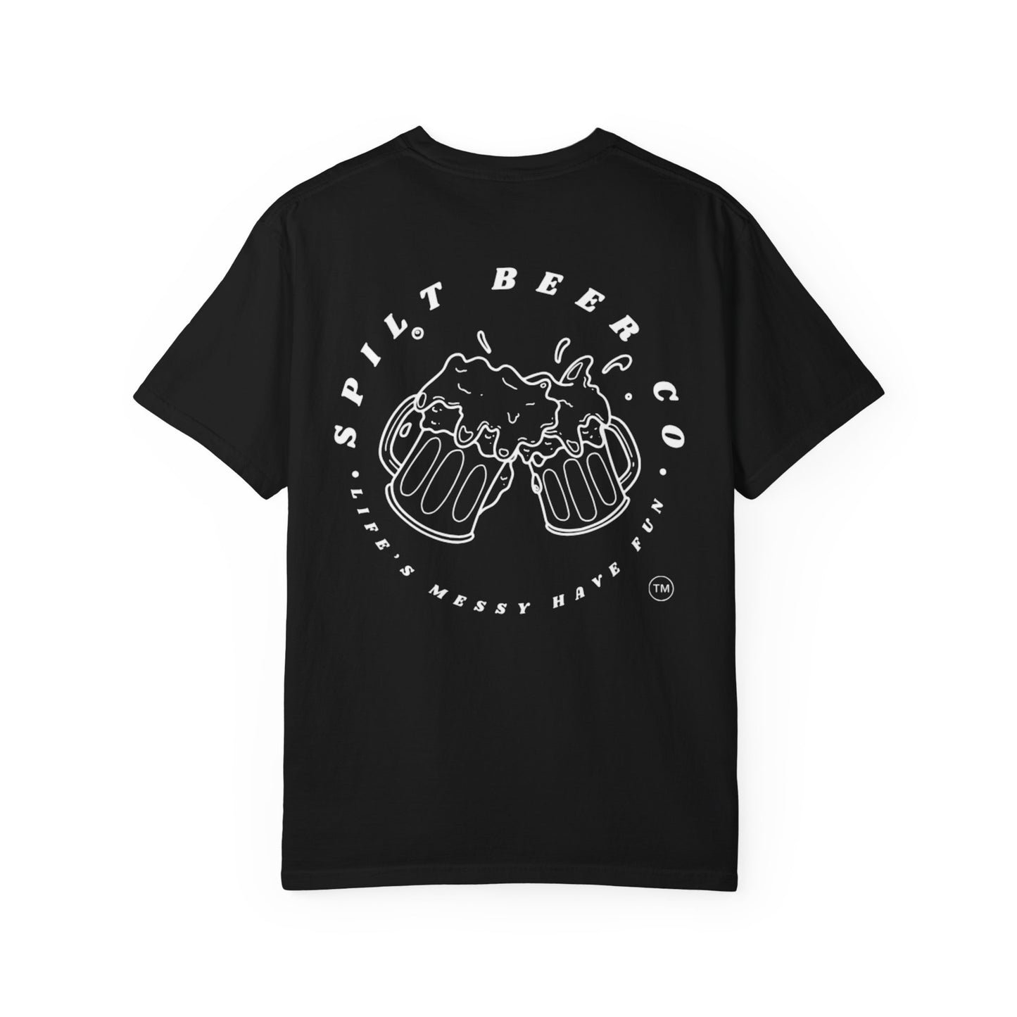 Spilt Beer Graphic Tee/White Logo