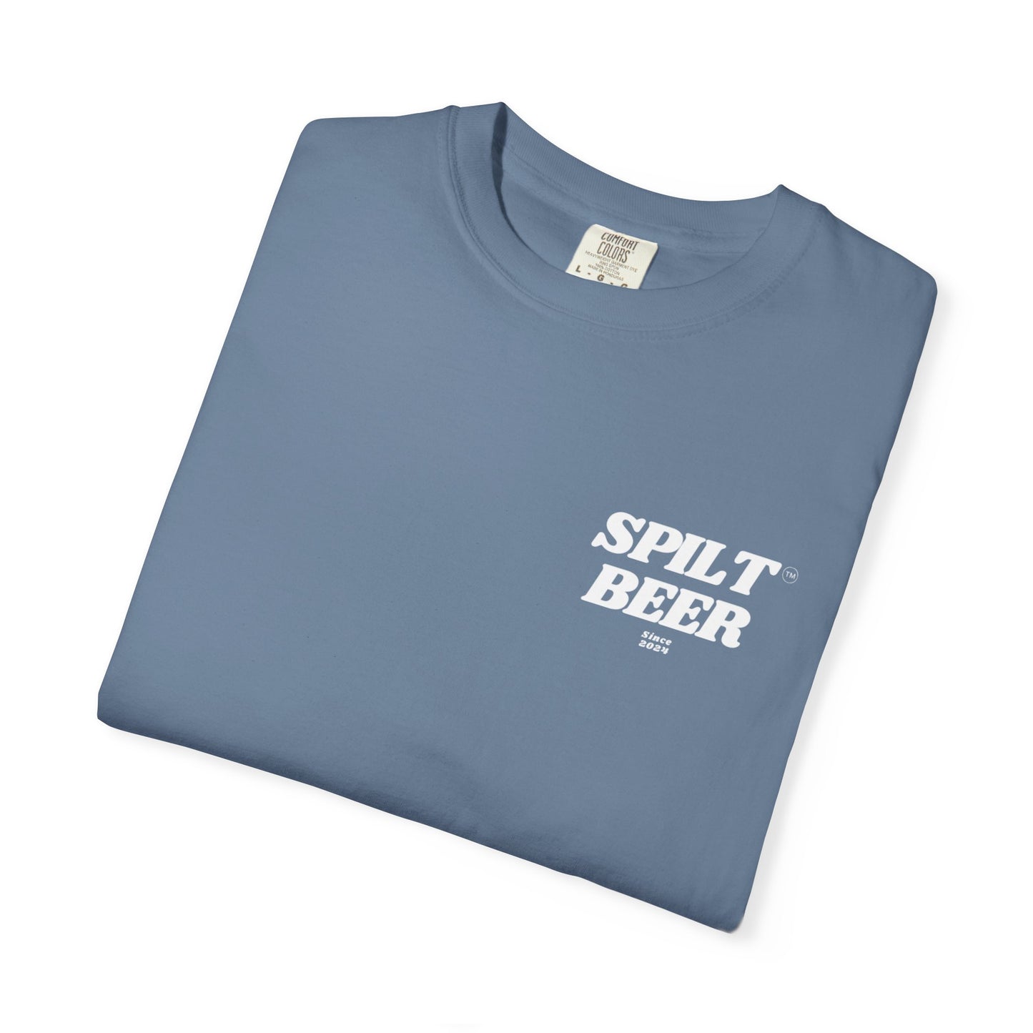 Spilt Beer Graphic Tee/White Logo