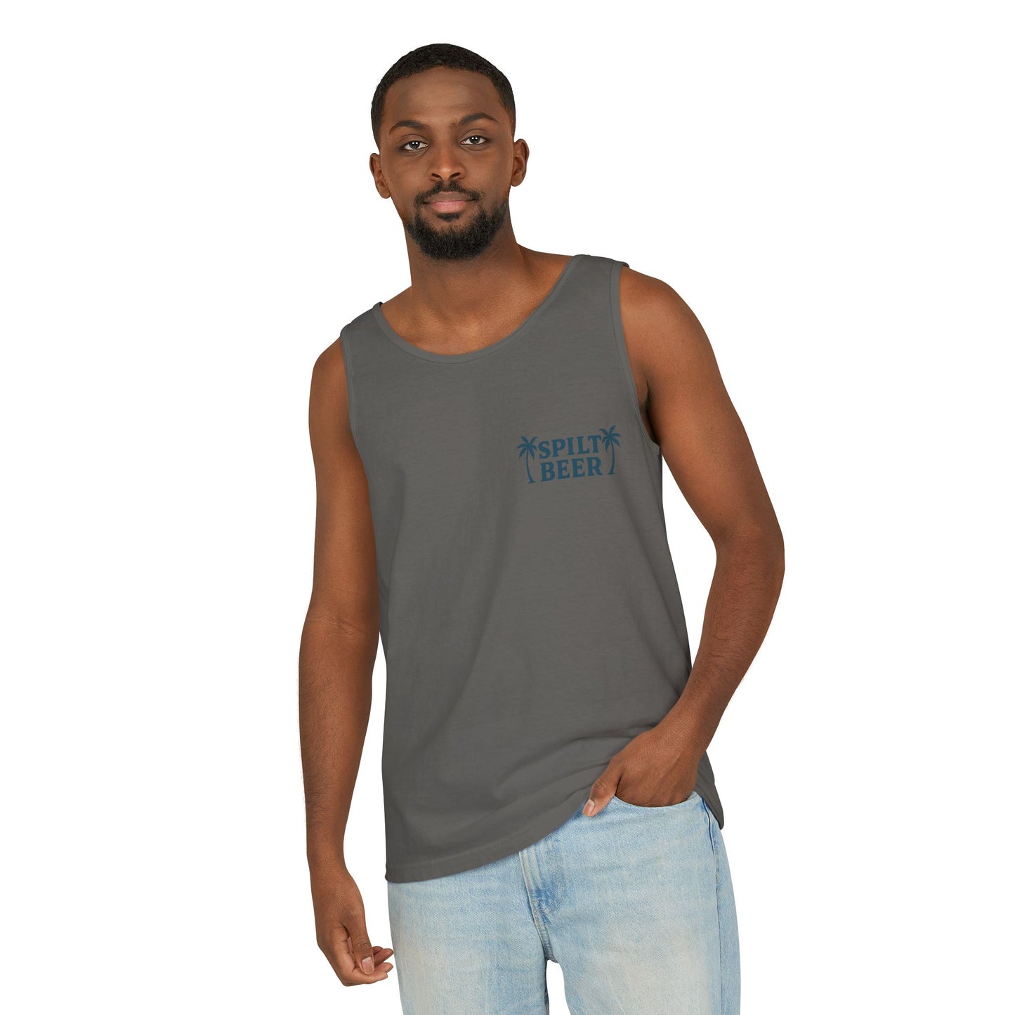Unisex Spilt Beer Tank Top