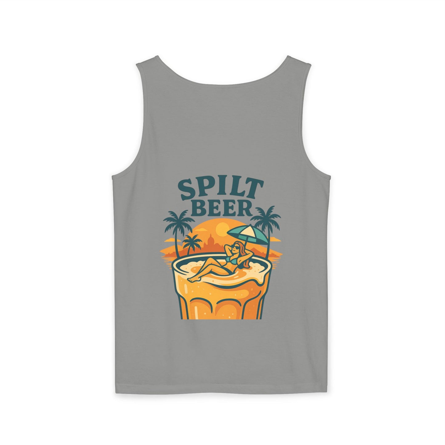 Unisex Spilt Beer Tank Top