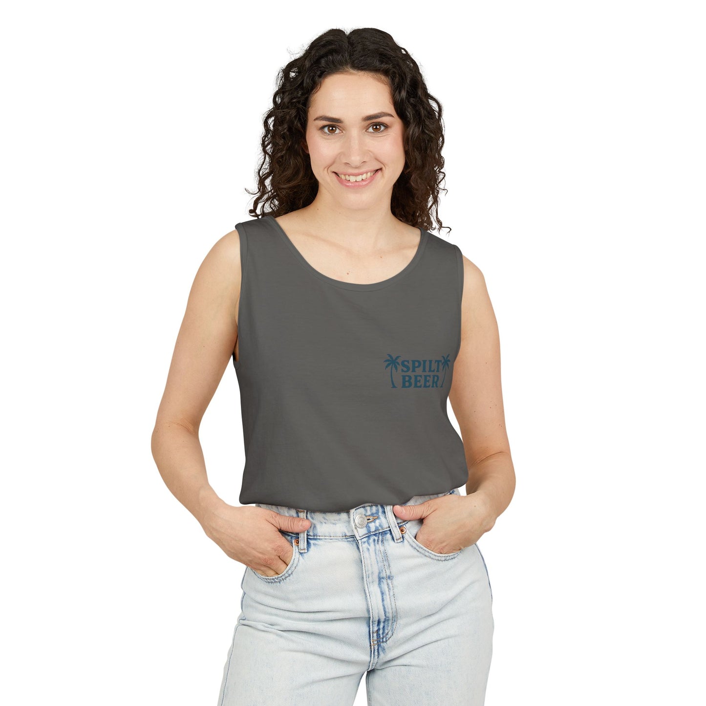 Unisex Spilt Beer Tank Top