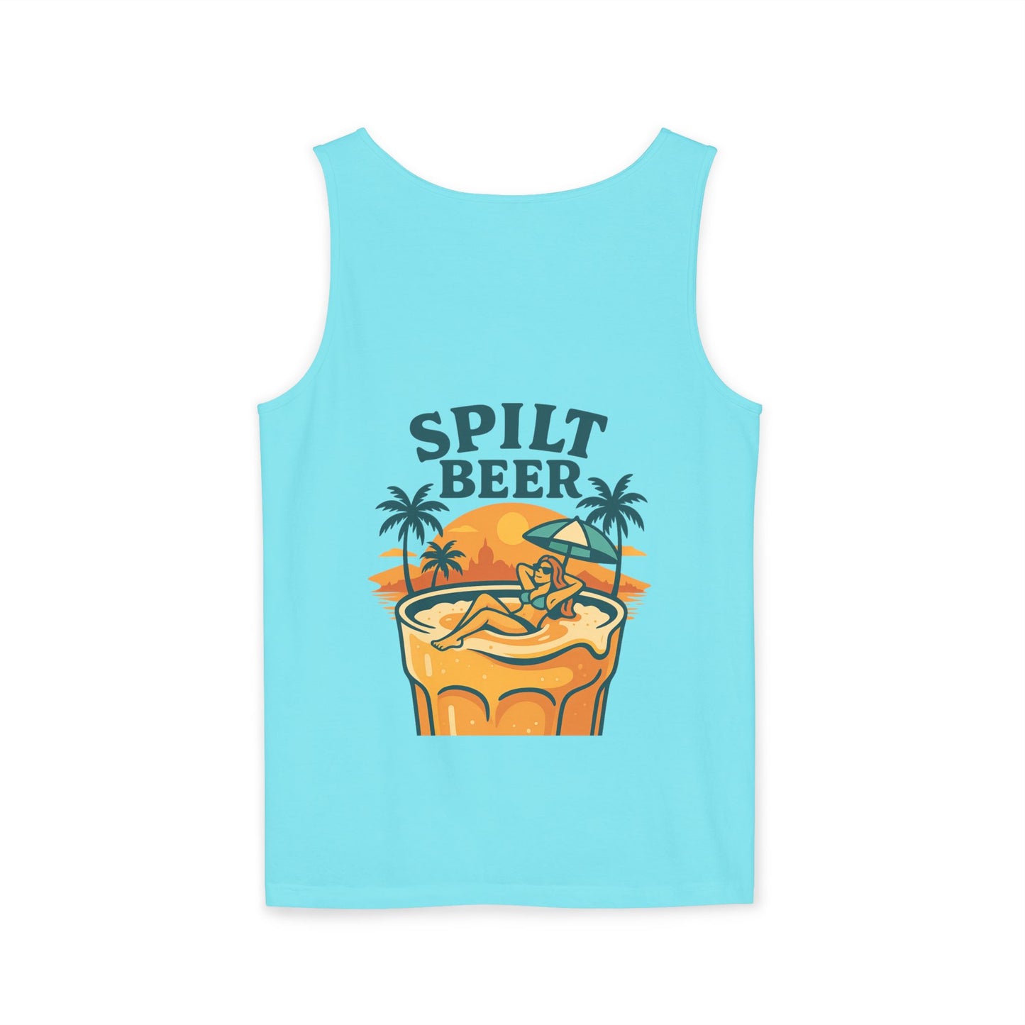 Unisex Spilt Beer Tank Top