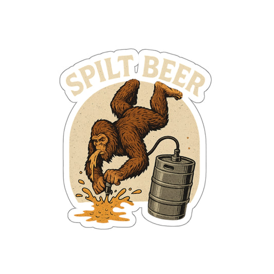 Bigfoot Spilt Beer Sticker
