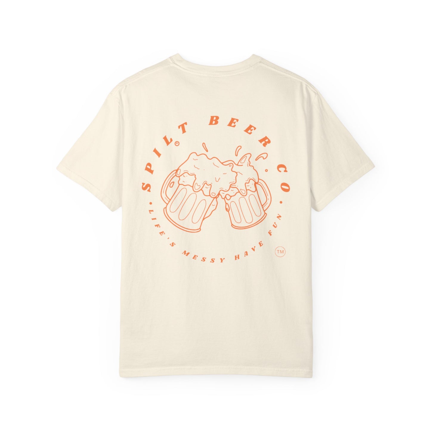 Spilt Beer Graphic Tee/Orange Logo