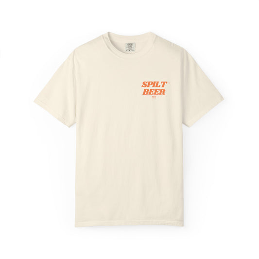 Spilt Beer Graphic Tee/Orange Logo